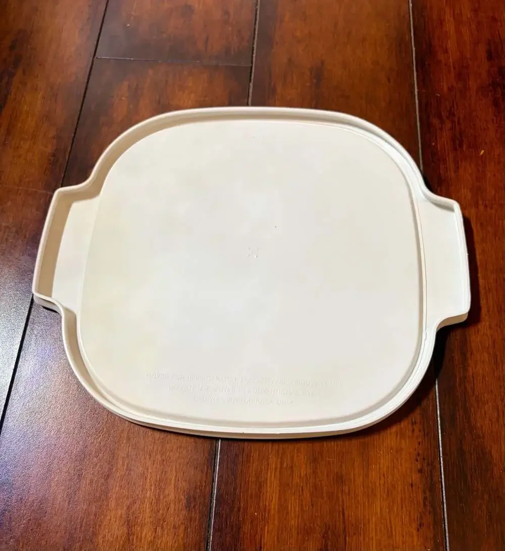 Corningware A-12-PC White Plastic Replacement Lid for Casserole Dish